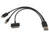 Marco USB Data Transfer & 3-In-1 Charger - Black Photo