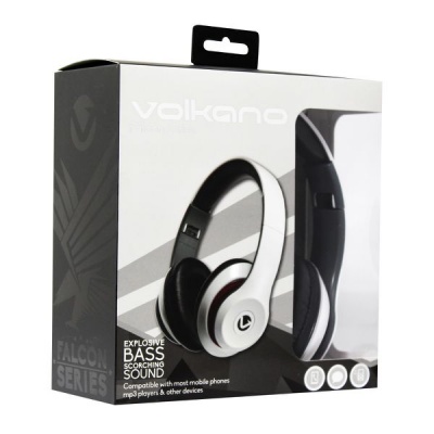 Volkano Falcon Series Headphones with Mic Black