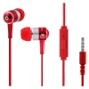 Volkano Stannic Series Earphones with Mic - Red Photo