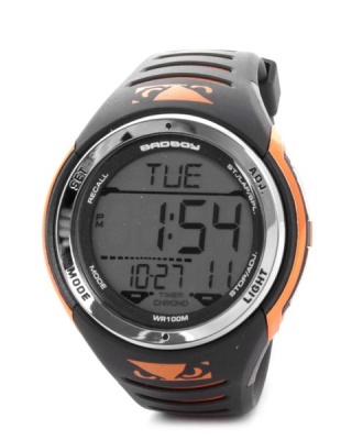 Photo of Bad Boy 100M-WR Digital Watch in Black & Orange