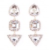 Civetta Spark Collette earrings- made with Swarovski silver shade crystal Photo