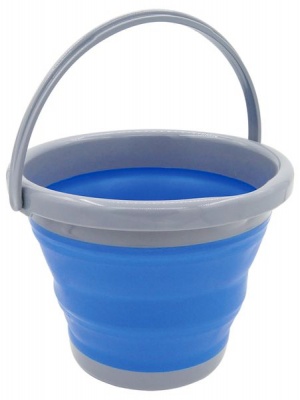 Photo of Leisure Quip Leisure-Quip - 5 Litre Foldable Bucket - Blue & Grey