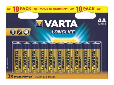Photo of Varta AA Longlife Batteries - 10 Pack