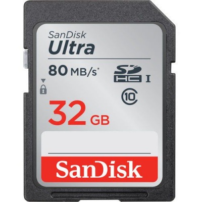 Photo of SanDisk 32GB 80Mb/s Ultra SD Card UHS-l SDHC C10