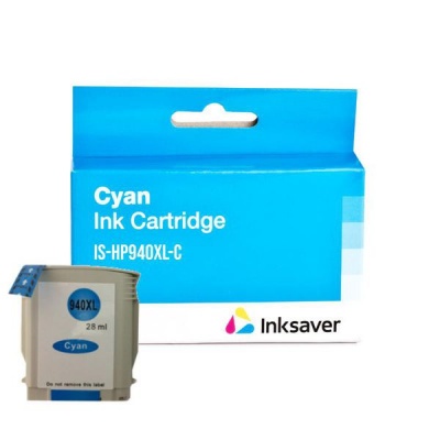 Inksaver Compatible HP 940XL C4907AE High Yield Cyan Ink Cartridge
