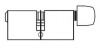 Cisa G40D knob cylinder with T Knob 30/30 Brass Photo