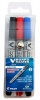 Pilot V Board Master S Ultra Fine Whiteboard Markers - Wallet of 3 Photo