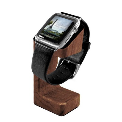 Photo of Apple Tuff-Luv Moulded Charging Stand Wood for Watch Cellphone