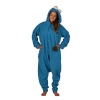 aFREAKa Adults Cookie Monster Inspired Onesie - Blue Photo