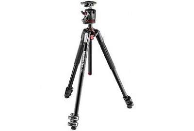 Photo of Manfrotto MK190XPRO3-BHQ2 New 190 Aluminum 3-Section Tripod with XPRO Q2 Ball Head Black