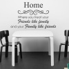 Bedight Friends Like Family & Family Like Friends Vinyl Wall Art Photo
