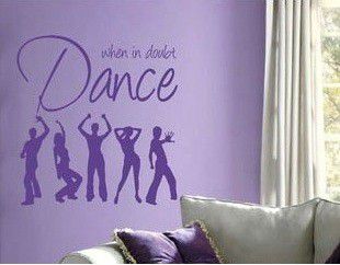 Photo of Bedight When In Doubt Dance" Dancing Figures Vinyl Wall Art