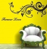Bedight Forever Love" Swirly Branch Vinyl Wall Art Photo