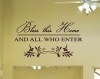Bedight Bless This Home And All Who Enter Vinyl Wall Art Photo