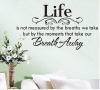 Bedight Life Is Not Measured.. Vinyl Wall Art Photo