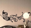 Bedight Big Butterfly With Swirls Vinyl Wall Art Photo