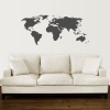 Bedight World Map Vinyl Wall Art Photo