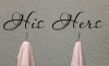 Bedight His & Hers Vinyl With 2 Mini Hooks Photo