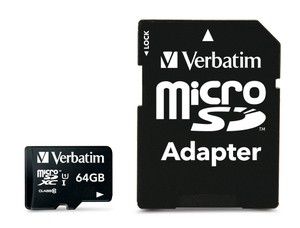Photo of Verbatim 64GB Premium 300x Micro SD Card with Adaptor Up to 45MB/sec