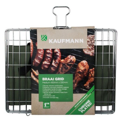 Photo of Kaufmann Braai Grid Adjustable Chrome Plated Box - Medium