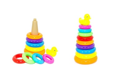 Ideal Toy Stacking Ring with Duck