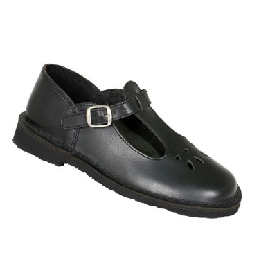 Photo of Toughees Melissa Ladies Buckle School Shoes - Black