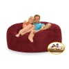 Comfyzak 140cm Beanbag - Venetian Red Suede Photo