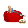 Comfyzak 120cm Beanbag - Red Suede Photo
