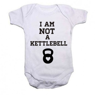 Photo of Noveltees ZA Noveltees I Am Not A Kettlebell Short Sleeve Body Vest - White