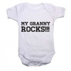 Noveltees My Granny Rocks Short Sleeve Body Vest - White Photo