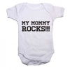 Noveltees My Mommy Rocks Short Sleeve Body Vest - White Photo