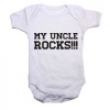 Noveltees My Uncle Rocks Short Sleeve Body Vest - White Photo
