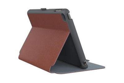 Photo of Speck iPad Mini 4 Stylefolio Luxury Metallic - Red & Grey