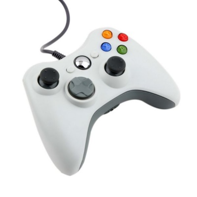Photo of Generic Controller For Microsoft Xbox 360 / 360 Live / 360 Slim-Wired - White Console