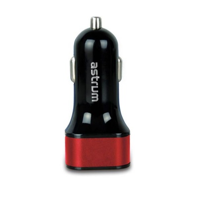 Photo of Astrum Dual USB Car Charger - CC210 - Red