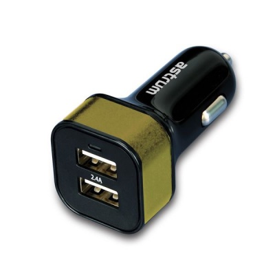 Photo of Astrum Dual USB Car Charger - CC340 - Gold