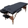 Hazlo Massage Table Bed 2 Section - Black Photo