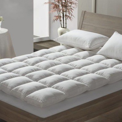 Photo of Hazlo Duck Feather Mattress Topper King Extra Length - White
