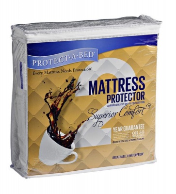 Photo of Protect A Bed Protect-A-Bed - Superior Comfort Mattress Protector - White