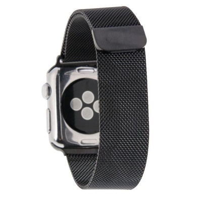 Photo of Apple Tuff-Luv Magnetic Stainless Steel Watchband for Watch 38mm - Black