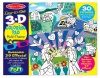 Melissa & Doug Girl 3D Colouring In Book Photo
