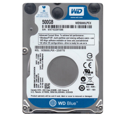 Photo of Western Digital WD Blue 500GB Internal 2.5" SATA Hard Disk Drive