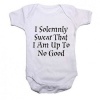 Noveltees I Solemnly Swear That I Am Up To No Good Short Sleeved Body Vest - White Photo