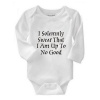 Noveltees I Solemnly Swear That I Am Up To No Good Long Sleeved Body Vest - White Photo