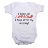 Noveltees I know I'm Awesome I Take After My Granny Short Sleeve Baby Grow Photo