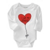 Noveltees I love My Grandad Heart Balloon Long Sleeve Baby Grow Photo
