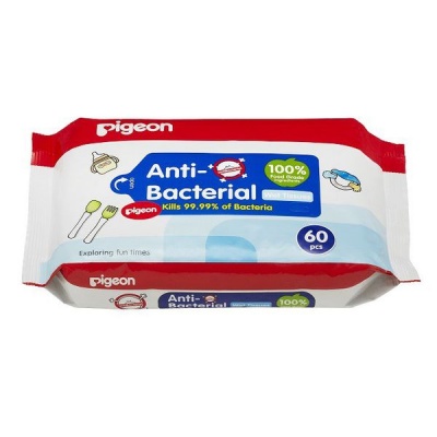 Photo of Pigeon - Anti Bacterial Wipes - 60 Piece
