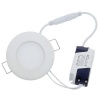 3W Round LED Panel Light - White 5 Pack Photo