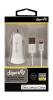 Apple Superfly Dual USB Car Charger with MFi Lightning Cable White Photo