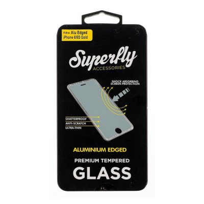 Photo of Superfly Tempered Glass Aluminium Edged iPhone 7/6S/6 Gold